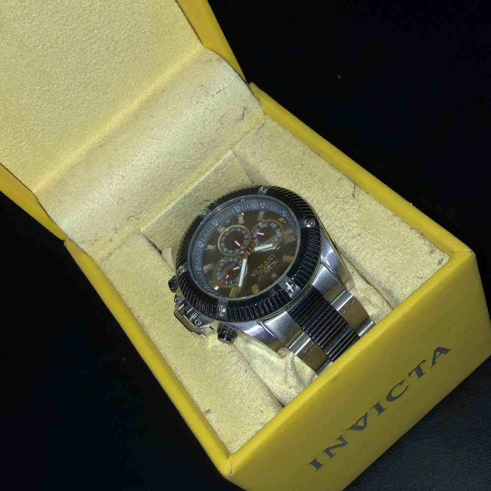 Invicta Flame Fusion Crystal ( Black + Silver )